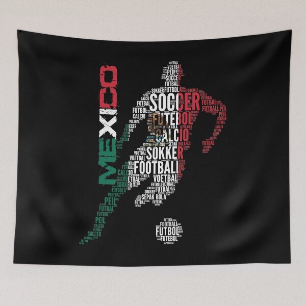 Item preview, Mexico Football Typography designed and sold by goodspy.