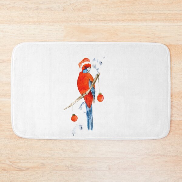 Item preview, Crimson Rosella in a Santa Hat - Watercolour designed and sold by DeborahMcGrath.