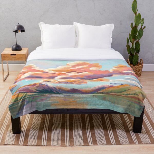 Aperçu de l'œuvre Illustration d'une vue du coucher de soleil : couleurs captivantes et paysages sereins créée et vendue par Pandositive.