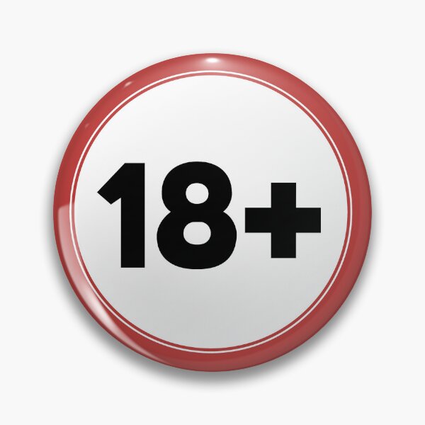 Item preview, Sticker 18 + sign eighteen plus designed and sold by Wolagno.