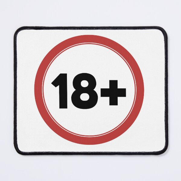 Item preview, Sticker 18 + sign eighteen plus designed and sold by Wolagno.