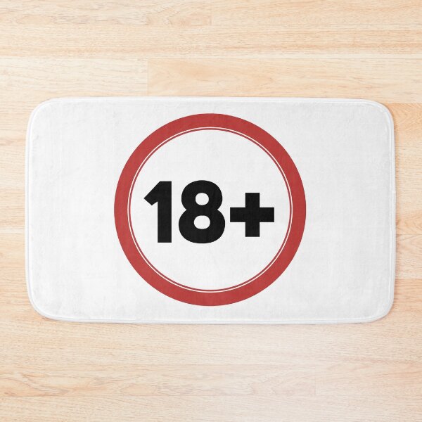 Item preview, Sticker 18 + sign eighteen plus designed and sold by Wolagno.