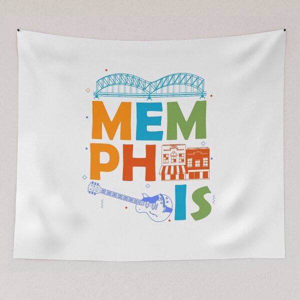 Artikelvorschau, Memphis Souvenir Männer Tennessee Skyline Stadt Memphis entworfen und verkauft von DSWShirts.