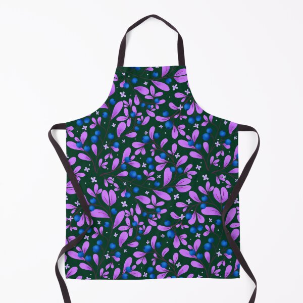 Item preview, Forest fruit seamless pattern on deep green background designed and sold by BosskaDesign.