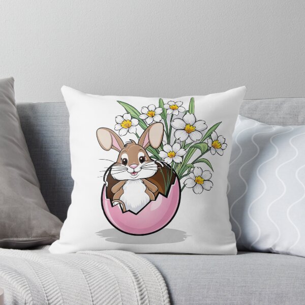Artikelvorschau, Egg-citing Easter Bunny Basket - Cartoon Delight entworfen und verkauft von Alla-Creates.