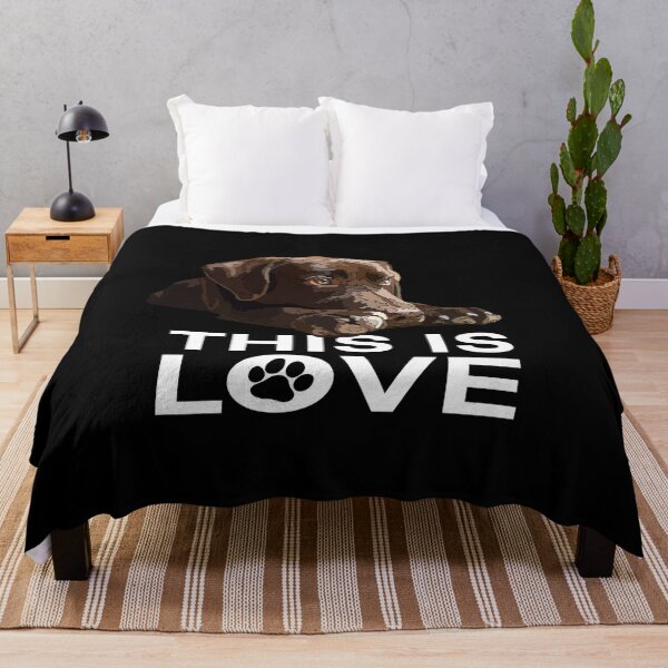 Item preview, This Is Love Chocolate Lab Puppy designed and sold by Just-Arts-4U.
