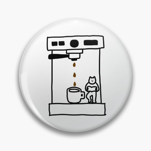 Item preview, coffee machine with a cat designed and sold by superbaechoo.