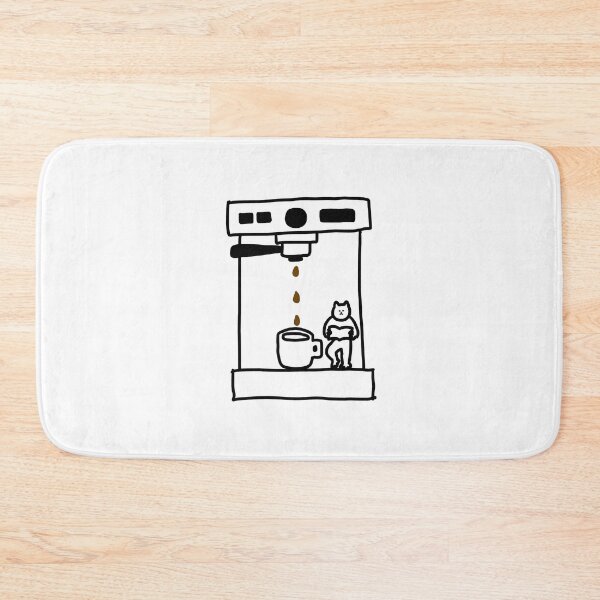 Item preview, coffee machine with a cat designed and sold by superbaechoo.