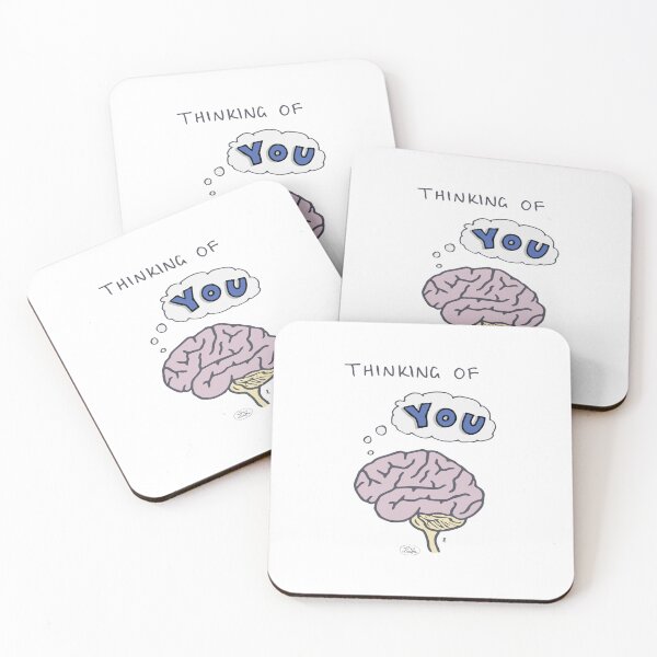 Item preview, Thinking of you - punny encouragements designed and sold by Pxycrafts.