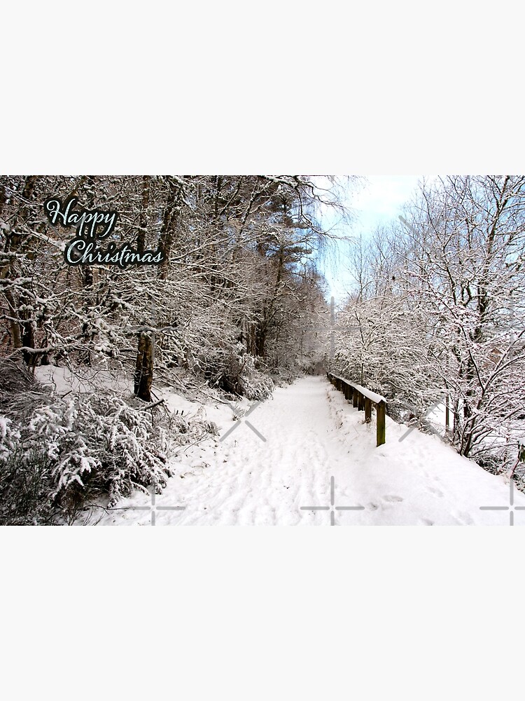 Thumbnail 2 of 2, Greeting Card, The Path - Happy Christmas designed and sold by SiobhanFraser.