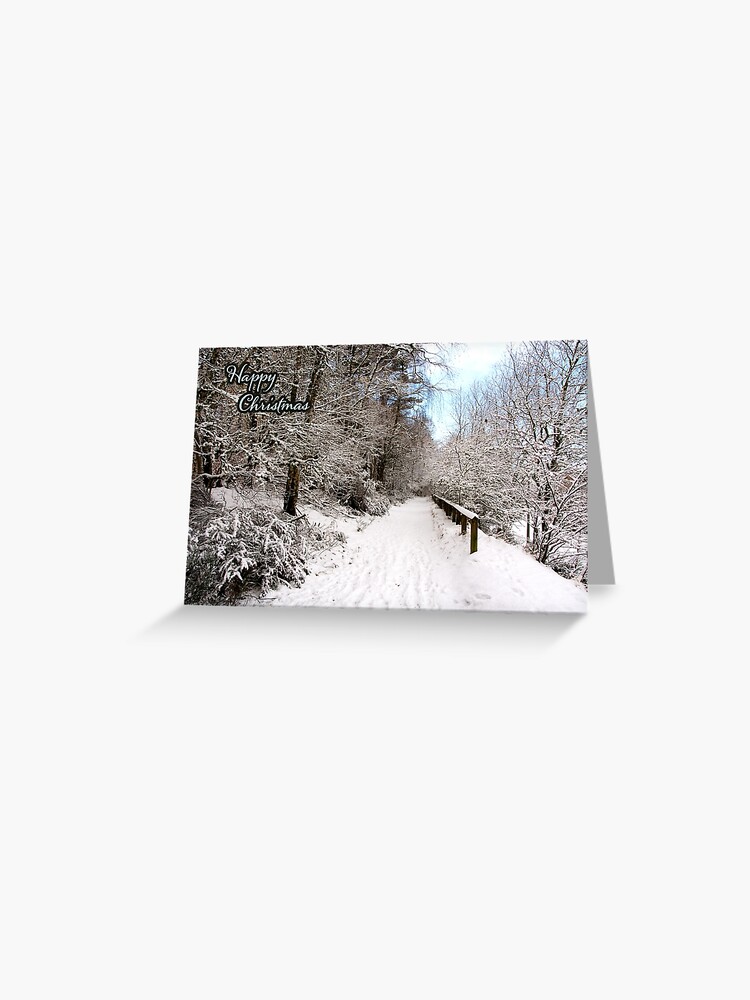 Thumbnail 1 of 2, Greeting Card, The Path - Happy Christmas designed and sold by SiobhanFraser.