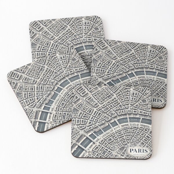 Item preview, Paris || Top View Map || Painting designed and sold by AG-Product.