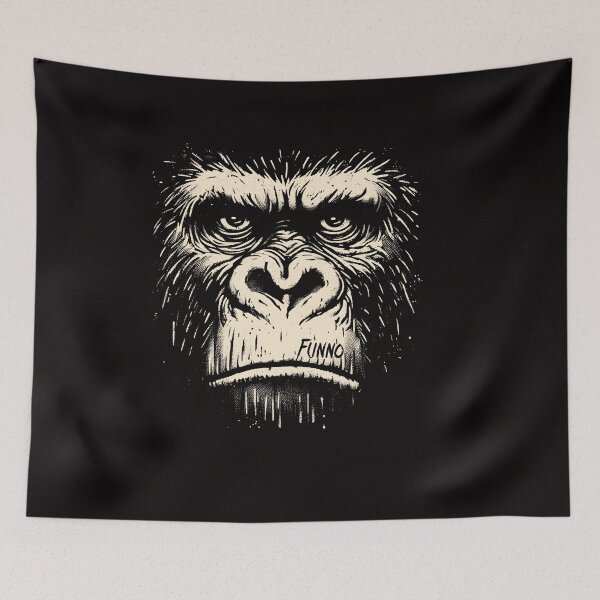 Item preview, Bold Gorilla Head - Unique FunnoShirt designed and sold by gittuska11.