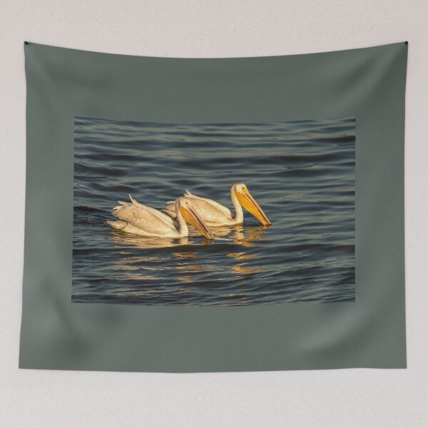 Item preview, American White Pelicans Searching For Fish designed and sold by Debra Martz.