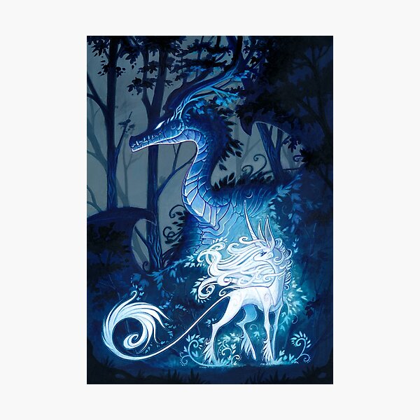 Item preview, the dragon and the unicorn designed and sold by drachenmagier.