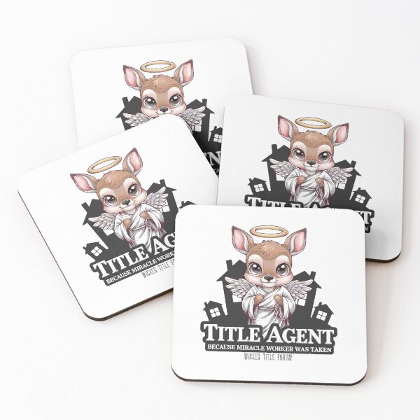 Item preview, Title Agent Because Miracle Worker Was Taken - Angel Deer designed and sold by Wicked Title.