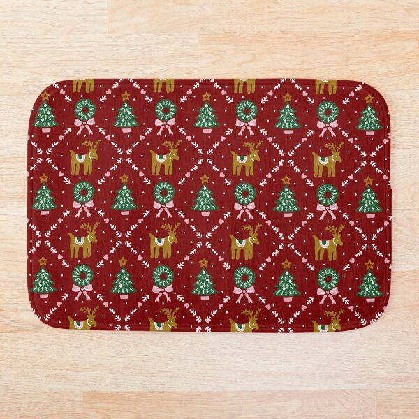 Item preview, Checkered Christmas motif designed and sold by Amilia Korre.