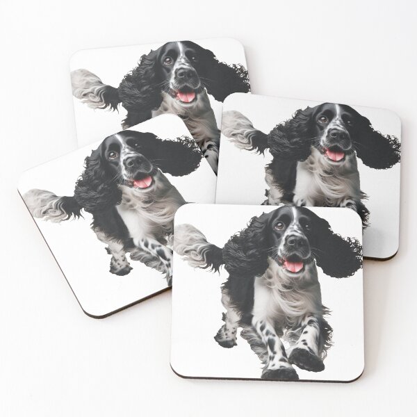 Item preview, Black and White Cocker Spaniel designed and sold by HappyDogPark.