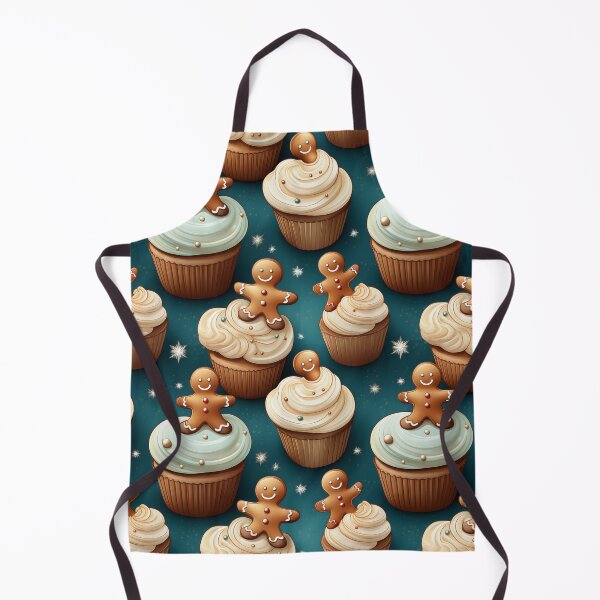 Item preview, Gingerbread Bakery: A delicious pattern featuring cupcakes topped with gingerbread men designed and sold by Grang Art Artistic Designs.