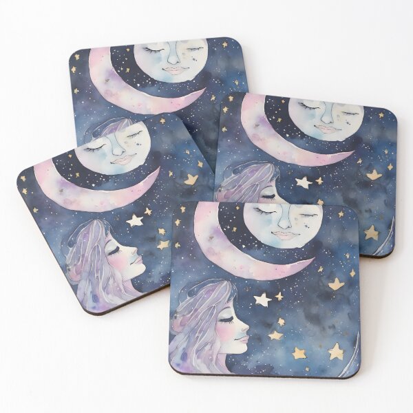 Item preview, Three moons two faces designed and sold by Shopatmarlow.
