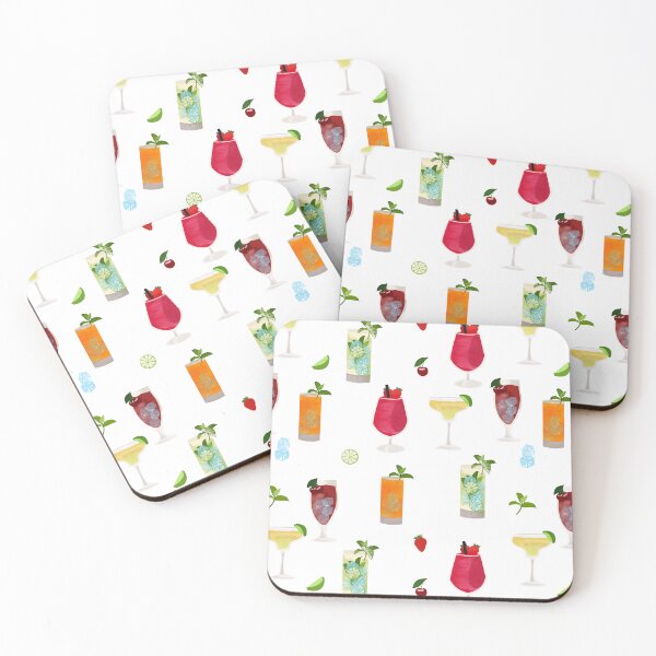 Item preview, Colorful Cocktails & Drinks Pattern designed and sold by idovedesign.