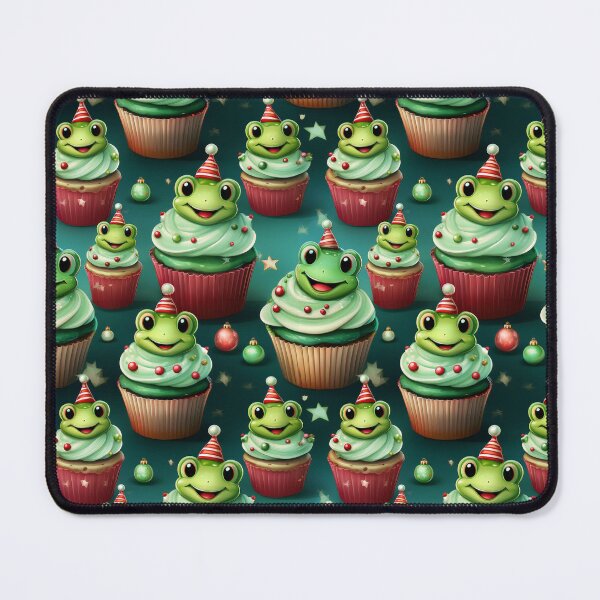 Item preview, Frogy Feast: A delicious pattern featuring cupcakes topped with Frogs designed and sold by Grang Art Artistic Designs.