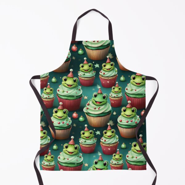 Item preview, Frogy Feast: A delicious pattern featuring cupcakes topped with Frogs designed and sold by Grang Art Artistic Designs.