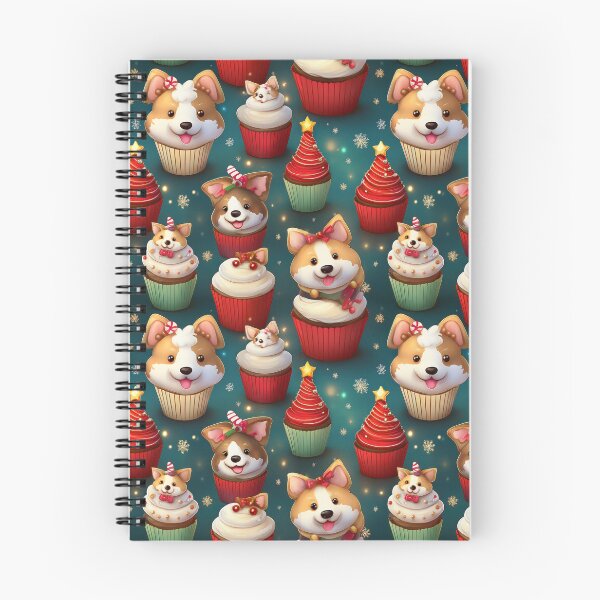 Item preview, Doggy Feast: A delicious pattern featuring cupcakes topped with Happy Dogs designed and sold by Grang Art Artistic Designs.