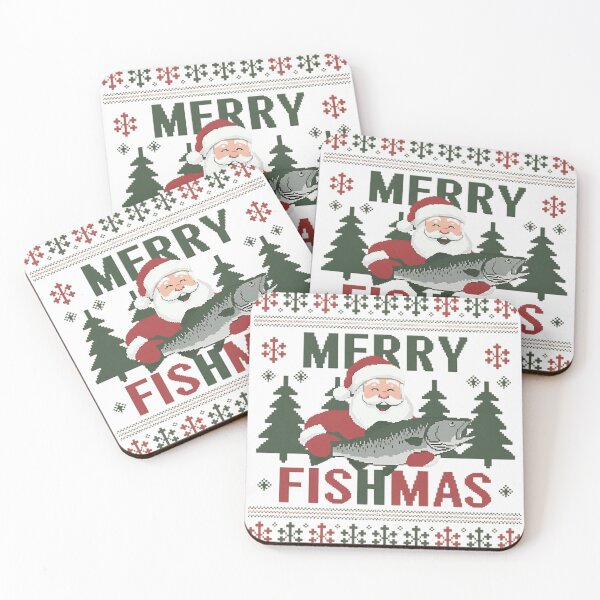 Item preview, Merry Fishmas Walleye Fisherman Gift Fishing Ugly Christmas designed and sold by Hotshots Design.