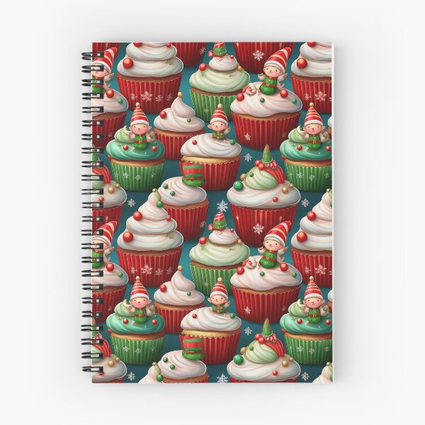 Item preview, Cheeky Elves Bakery: A delicious pattern featuring cupcakes topped with Cheeky Elves designed and sold by Grang Art Artistic Designs.