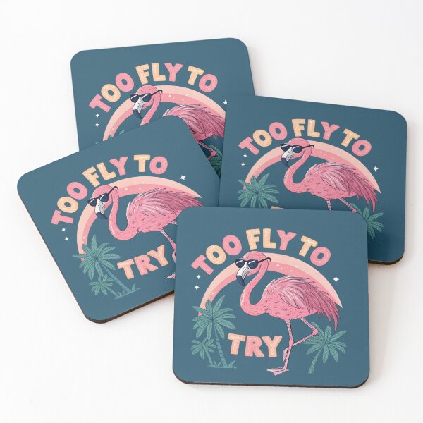 Item preview, Too Fly To Try Flamingo designed and sold by Lydyb-creations.