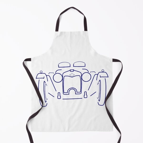 Item preview, Riley Brooklands British classic 1930s sports car blue outline designed and sold by soitwouldseem.