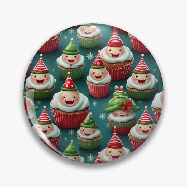 Item preview, Happy Cupcake Feast: A delicious pattern featuring cupcakes topped with Heaps of Fun designed and sold by Grang Art Artistic Designs.
