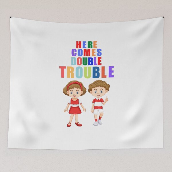 Item preview, Kopie von Here comes trouble naughty redhead boy kids gift designed and sold by Endo Designs - cause Love and Life matters.