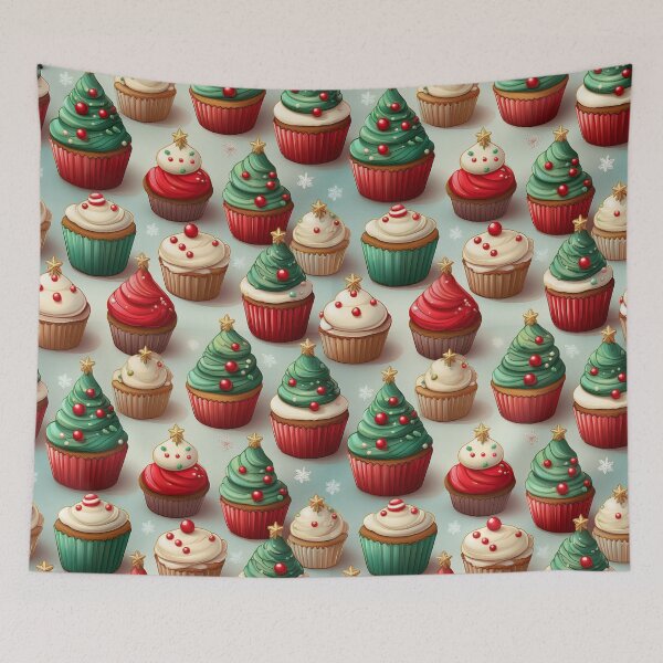 Item preview, Cupcake Delight: A delicious pattern featuring cupcakes topped with Heaps of Yum designed and sold by Grang Art Artistic Designs.