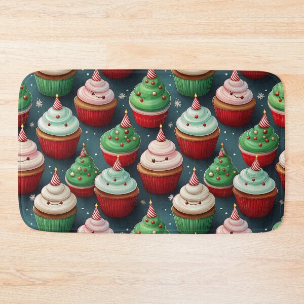 Item preview, Yummy Happy Cupcakes: A delicious pattern featuring cupcakes topped with Heaps of Fun designed and sold by Grang Art Artistic Designs.