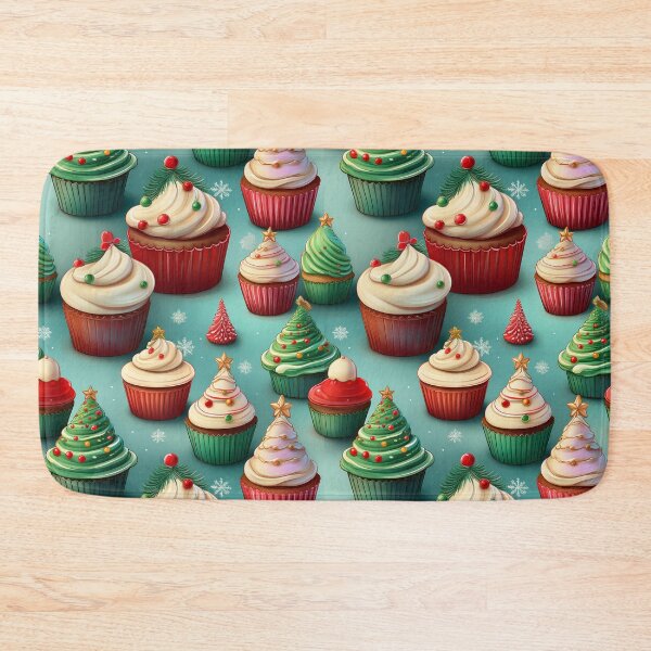 Item preview, Festive Cupcake Delight: A delicious pattern featuring cupcakes topped with Heaps of Yum designed and sold by Grang Art Artistic Designs.