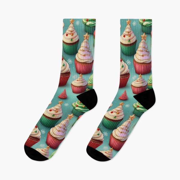 Item preview, Festive Cupcake Delight: A delicious pattern featuring cupcakes topped with Heaps of Yum designed and sold by Grang Art Artistic Designs.