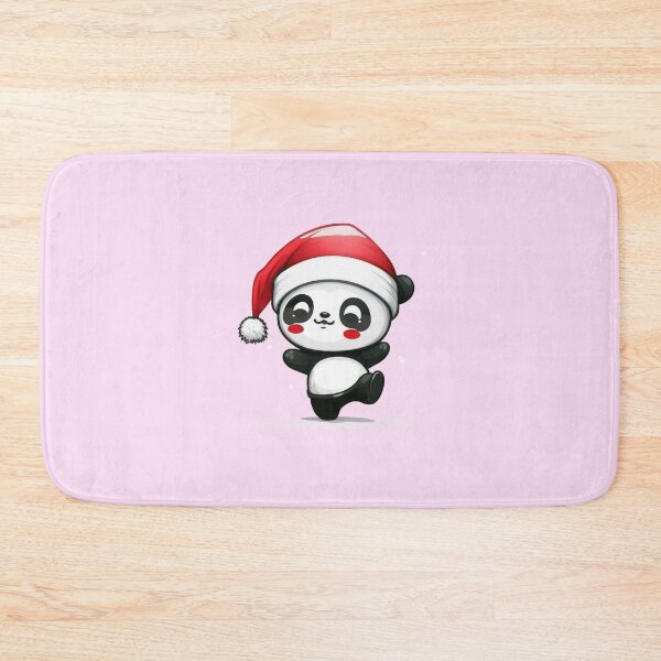 Item preview, Chibi Christmas Panda with Red Santa Hat designed and sold by KawaiiArtStyle.