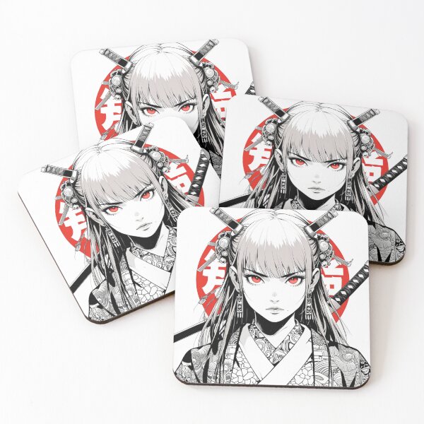Item preview, Female Samurai - red and black  designed and sold by Weatherwaxx.