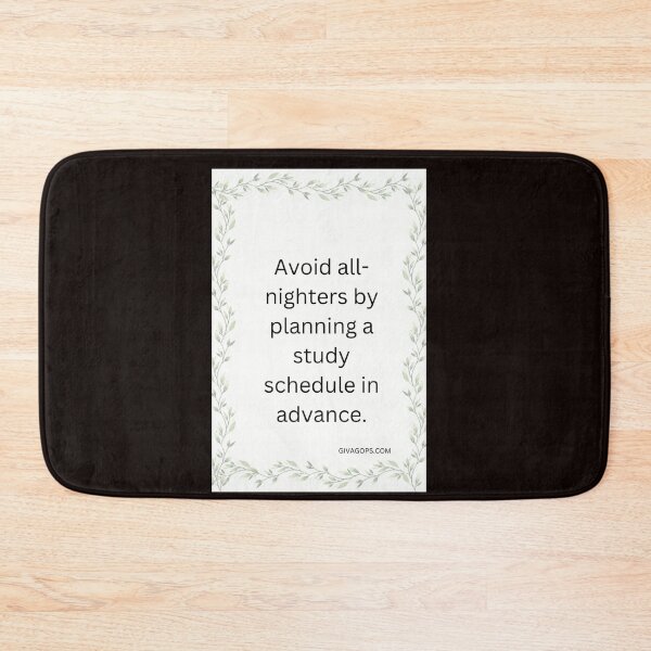 Item preview, Avoid all-nighters by planning a study schedule in advance. designed and sold by CUTESTUFFnow.