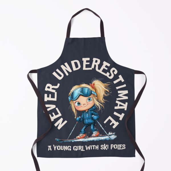 Item preview, Never underestimate a young girl with ski poles designed and sold by StudioRedKoala.