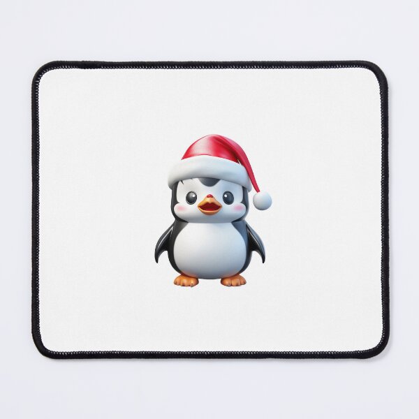 Item preview, Chibi Christmas Pinguin with Red Santa Hat designed and sold by KawaiiArtStyle.