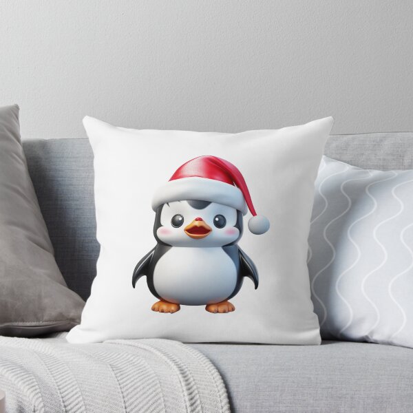 Item preview, Chibi Christmas Pinguin with Red Santa Hat designed and sold by KawaiiArtStyle.