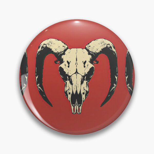 Item preview, Bold Black and Red Goat Skull Design designed and sold by Piotrek0001.