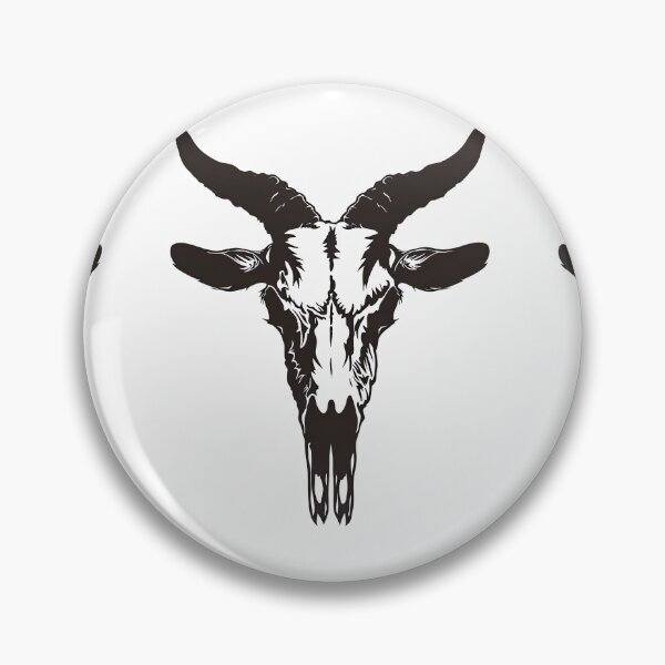 Item preview, Goat Skull Illustration with Dark Aesthetic designed and sold by Piotrek0001.