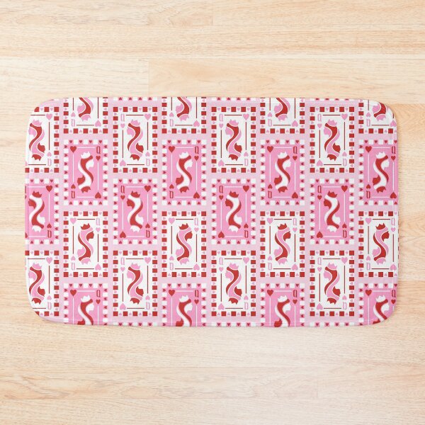Item preview, Queen of Cards Pattern, Valentine Pink Red, Valentine Pattern designed and sold by TextileBakery.