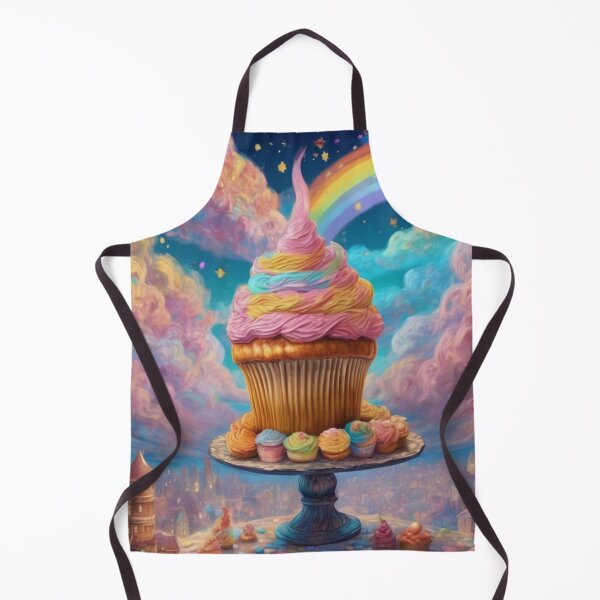 Item preview, "Rainbow Dream: Giant Cupcake in the Sky" designed and sold by Artisticanvas.