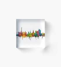 Northampton England Skyline Acrylic Block