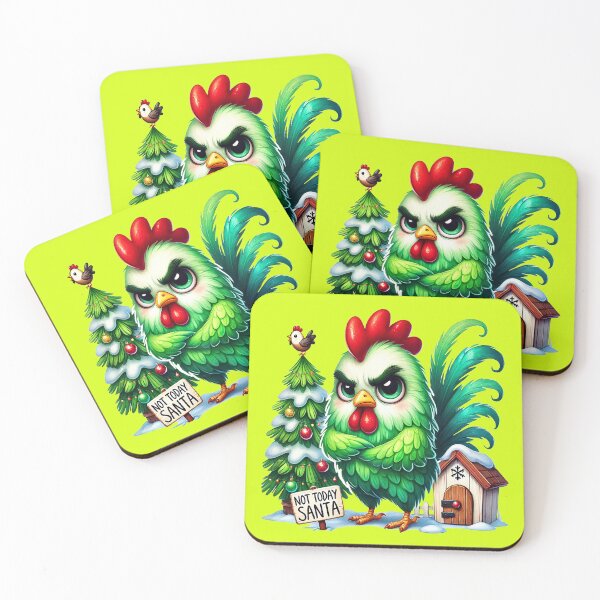 Item preview, Not today santa clucks the grumpy chicken designed and sold by LoneAngel.